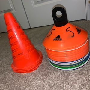 Two footwork cone sets